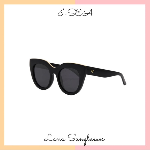 I-SEA Accessories - I-SEA Black Oversized Lana Sunglasses